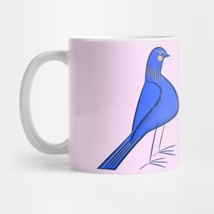 Tall and handsome blue birds Mug